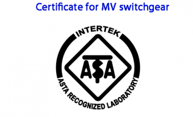 Certificate MV Switchgear 24kV