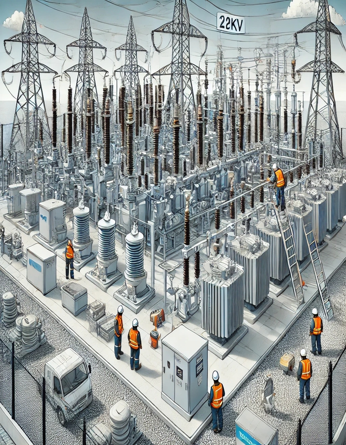 Expansion of the 22kV distribution system for the 110kV Cau Do Substation